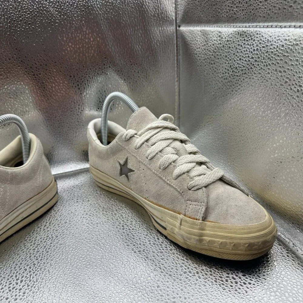 Size 5 Converse One Star Pro Low Top Made in USA Beige‎ Suede Womens Shoes